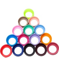 OKSILICONE 7cm Coloré Réutilisable Bouteille Protecteur Antidérapant Silicone Manchon Botte Direct Potable Bouteille D'eau Manchons