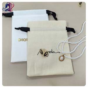 Sac en coton mousseline écologique, pochette pour bijoux, café, vin, montre, emballage biodégradable, artisanat - Product Image 1