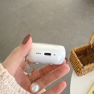 Étui pour écouteurs en TPU avec pendentif <span class=keywords><strong>papillon</strong></span> scintillant et perle pour Apple iPhone <span class=keywords><strong>Airpods</strong></span> 4, design féminin, <span class=keywords><strong>Airpods</strong></span> Pro 3, vente en gros d'usine - Product Image 5