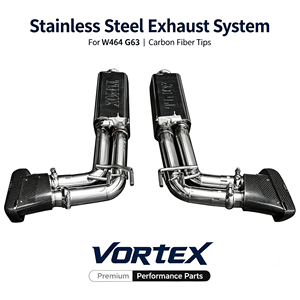 Vortex SS304 Stainless Carbon Tip Valvetronic Exhaust For Benz AMG G63 W464 Direct OEM Bolt-On <b>Kit</b> - Product Image 1