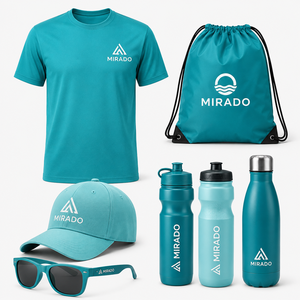 Coffrets cadeaux promotionnels d'entreprise personnalisés multi-articles, kit de bienvenue pour les employés avec t-shirt, casquette, bouteille, sac pour les équipes d'entreprise - Product Image 1