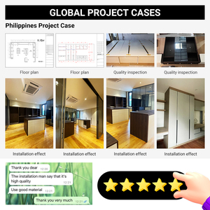 Bulk Apartment Project Design Minimalist Plate <strong>Pantry</strong> Storage <strong>Cheap</strong> PET <strong>Cabinets</strong> Kitchen Plywood Smart Kitchen <strong>Cabinet</strong> - Product Image 6