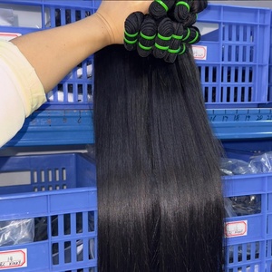 Bán Buôn Nhà Tài Trợ Duy Nhất Việt Nam Xương Thẳng Dệt Tóc Thô Miến Điện Bó, Nguyên Liệu Campuchia Tóc Chưa Qua Chế Biến Ấn Độ Tóc Số Lượng Lớn - Product Image 3