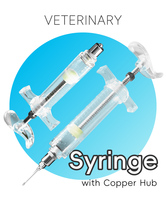 Jeringa Veterinaria Ajustable Copper Head de 10/20/30/50/100 ml, Inyector Reutilizable para Animales, para Uso en Granjas de Cerdos, Vacas y Ovejas