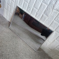 Miroir de sécurité en acrylique incassable avec cadre en aluminium, miroir mural incassable pour les écoles, les prisons et les gymnases