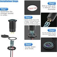 Cargador USB para Auto de 12V con Puerto USB C de 65W PD3.0 y Carga Rápida 3.0 de 18W