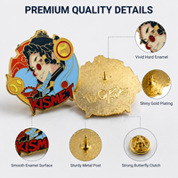 Épinglette en émail personnalisée avec un motif de personnage, badge en métal de collection, épinglette souvenir personnalisée pour cadeau promotionnel et collection