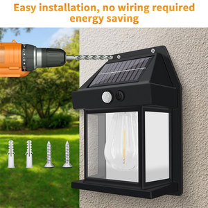 Tungsten Garden Led Interaction Motion <strong>Sensor</strong> Solar <strong>Outside</strong> Wall Lights Outdoor Waterproof Light and Lighting <strong>Lamp</strong>