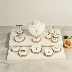 Custom Microfiber Modern Jewelry Tray Organizer Premium Display Container for Bracelet <b>Necklace</b> <b>Ring</b> Earrings - Product Image 6