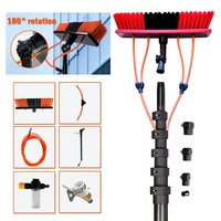 Système de perches télescopiques en fibre de carbone 3K de 45, 50 et 60 pieds pour le nettoyage de vitres par alimentation en eau pure