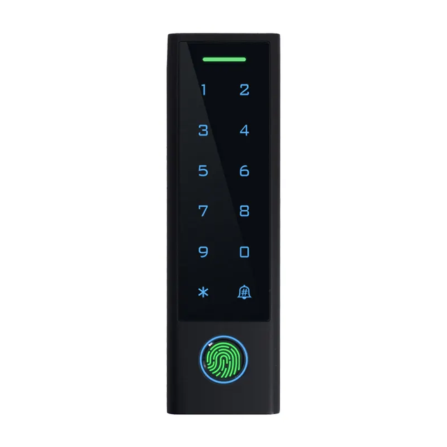 Outdoor Waterproof Tuya WIFI Biometric Fingerprint Touch Keyboard with Doorbell