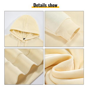 Tùy Chỉnh Trống Hoody Người Đàn Ông Và Phụ Nữ Quá Khổ Áo Nỉ Biểu Tượng Tùy Chỉnh Áo Thun Trùm Thầu Áo Lông Cừu Hoodies Cho Unisex - Product Image 3