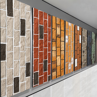 Vente chaude Pierre artificielle en polyuréthane Pierre PU Fausses briques Décoration murale intérieure et extérieure Facile à installer Imperméable