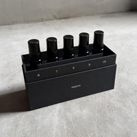 Boîte d'emballage rigide en papier personnalisée avec estampage à chaud UV pour échantillon d'huile de parfum solide, coffret cadeau de luxe pour mini-échantillons de parfum