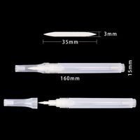 Vente en gros de stylo vide rechargeable de contrôle de valve de précision, pointe pinceau, marqueur vide avec valve de 10ml avec pointe de brosse douce pour le jeu