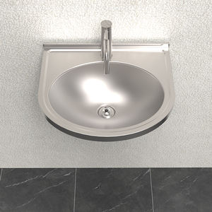 Fabrication professionnelle lavabo à <span class=keywords><strong>main</strong></span> suspendu au mur en forme d'acier inoxydable 304 pour les toilettes de l'école égouttoir des lieux publics - Product Image 2