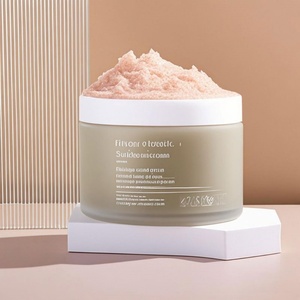 Wholesale Empty Body Scrub Cream <b>Jars</b> 1oz 8oz 6oz 4oz 10oz <b>Plastic</b> Frosted Cosmetic Packaging Frosted <b>Jar</b> With Matte White Lid - Product Image 1