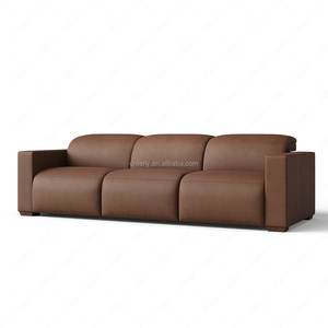 FERLY Genuine <strong>Leather</strong> Tufted Convertible <strong>3</strong> <strong>Piece</strong> <strong>Sofa</strong> Recliner Sectional <strong>Set</strong> with Chaise for Living Room - Product Image 6