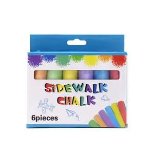 Chalk 6 Pcs Dustless Jumbo Blackboard Sidewalk Chalk