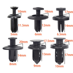 Auto Plastic Rivets 5mm 6mm 8mm 9mm 10mm Mixed Bumper <b>Clips</b> Fasteners For <b>Car</b> Body Panel Fixing - Product Image 1