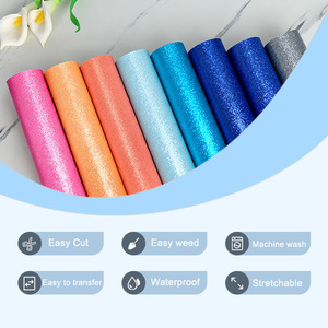 Pvacca ad alta temperatura stampa di calore trasferimento ferro-su pellicola per animali domestici Textil HTV vinile Glitter incisione trasferimento di calore 100-130um - Product Image 2