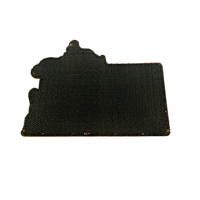 Badge en caoutchouc souple personnalisé en PVC 3D avec motif de logo complexe, à fixation auto-agrippante, vente en gros directe usine