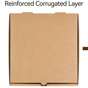 Caja de pizza corrugada personalizada con logo de 6/8/10/12/16 pulgadas, caja de embalaje para pizza para llevar de calidad alimentaria para restaurante, panadería y entrega a domicilio. - Product Image 2