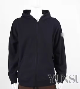 Full <b>zipper</b> hoodie side pocket <b>zipper</b> long-sleeved <b>jacket</b> outdoor jogging breathable men's hoodie - Product Image 3
