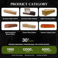 Ataúd de Estilo Americano de Madera de Fresno con Acabado Mate Color Ceniza Natural e Interior de Terciopelo Almendrado HYAC109A Directo de Fábrica