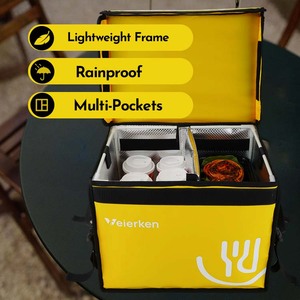 Xách tay Rider giao hàng túi Trọng lượng nhẹ khung nhanh chóng truy cập không ướt nhiệt takeout bữa ăn Túi lạnh với nhiều ngăn - Product Image 2