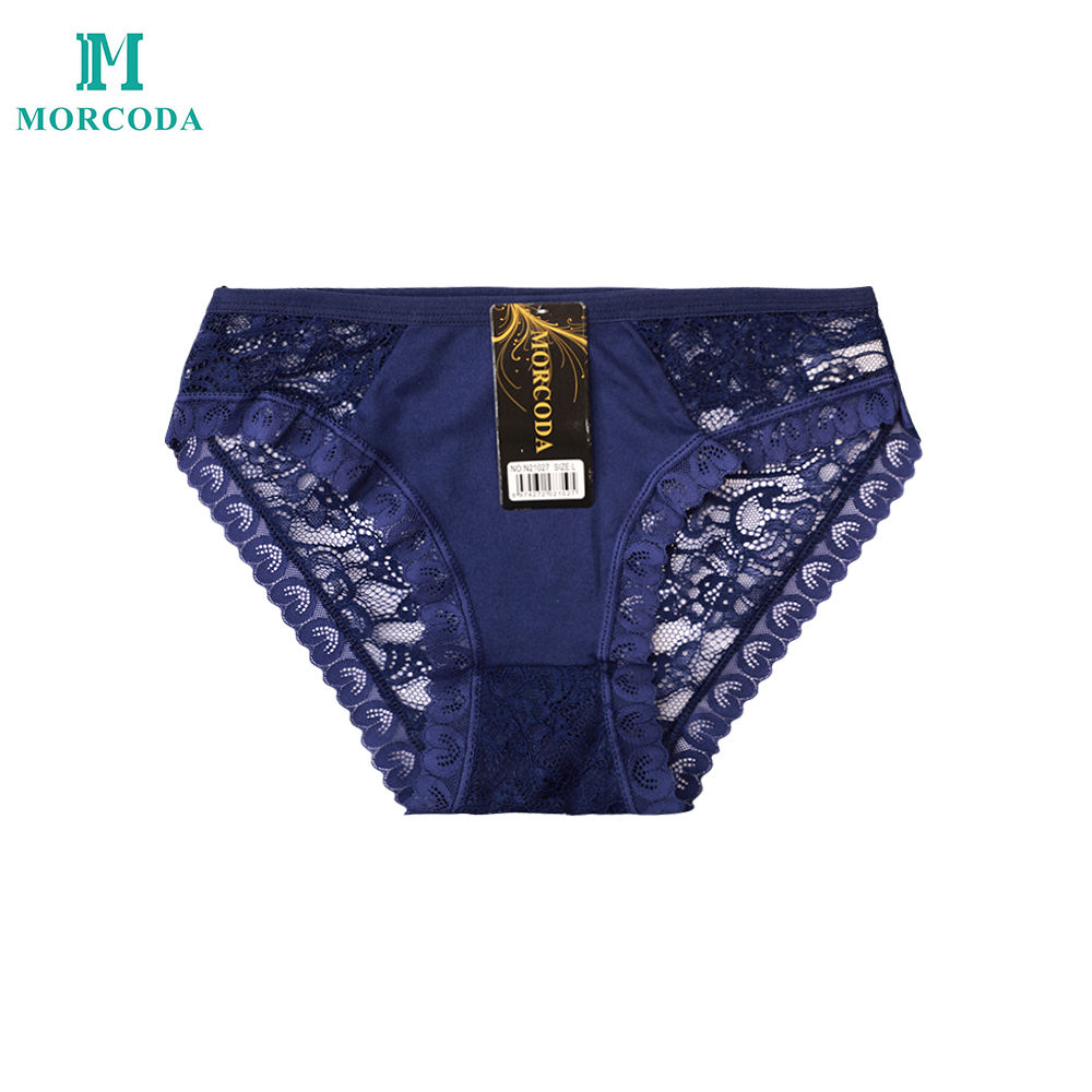 Morcoda Women's Lace Panties Low-Rise Mix Colors YARN DYED Soft Knitted Good Quality Bulk Dozen Sale Pack of 12pcs Mixed Size