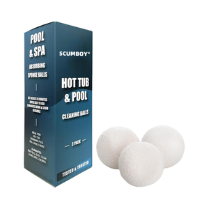 Boules de nettoyage de bain à remous portables Absorbeurs d'écume de spa en éponge flottante efficaces pour piscines et spas - Product Image 1