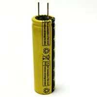 Sel Baterai Ion Lithium LTO Silinder Isi Ulang 1C~40C High Rate 18650 2.4V 1300mAh 1.3Ah untuk Perangkat IoT