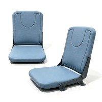 Siège de stade pliable en PEHD moulé par soufflage, chaise de tribune relevable pour sites sportifs, résistant aux UV et aux vandales, modèle CS-ZZY-P