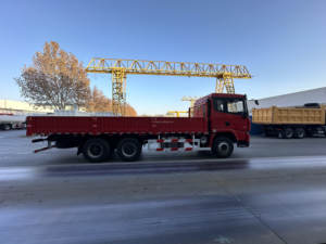 Camion de fret à plateau plat Shacman Delong X3000 6x4 10 roues d'<span class=keywords><strong>occasion</strong></span>, camion à plateau plat lourd - Product Image 3