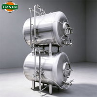Cuve de stockage horizontale de bière brillante SUS304 de 1000L, 2000L, 3000L, 4000L pour micro-brasserie