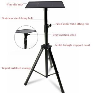 Soporte de Proyector de Metal Grueso con Capacidad de Carga de 60 kg, Escalable, de Pie, Directo de Fábrica - Product Image 3