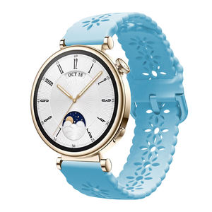 Bracelet en silicone élégant de 18 mm, compatible avec Garmin Venu 2S/3S, <span class=keywords><strong>Rey</strong></span>. Disponible en plusieurs couleurs. Accessoire durable pour montre connectée. - Product Image 4