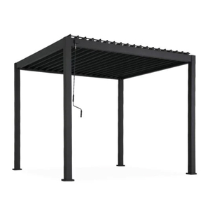 Pérgola Retráctil Motorizada de Aluminio Impermeable para Exteriores Maplemiles, Pérgola Plegable con Techo de Láminas Ajustables - Product Image 3