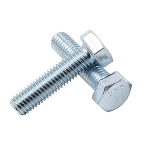 Tornillo Hexagonal Galvanizado M6-M24 Directo de Fábrica, Grado 8.8, 50mm, DIN 933, Acero al Carbono GB30, Tornillo Extendido con Cabeza Hexagonal - Product Image 1