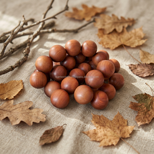 Perles Mala bouddhistes en bois de santal Perles en bois en vrac pour la prière et la méditation - Product Image 2