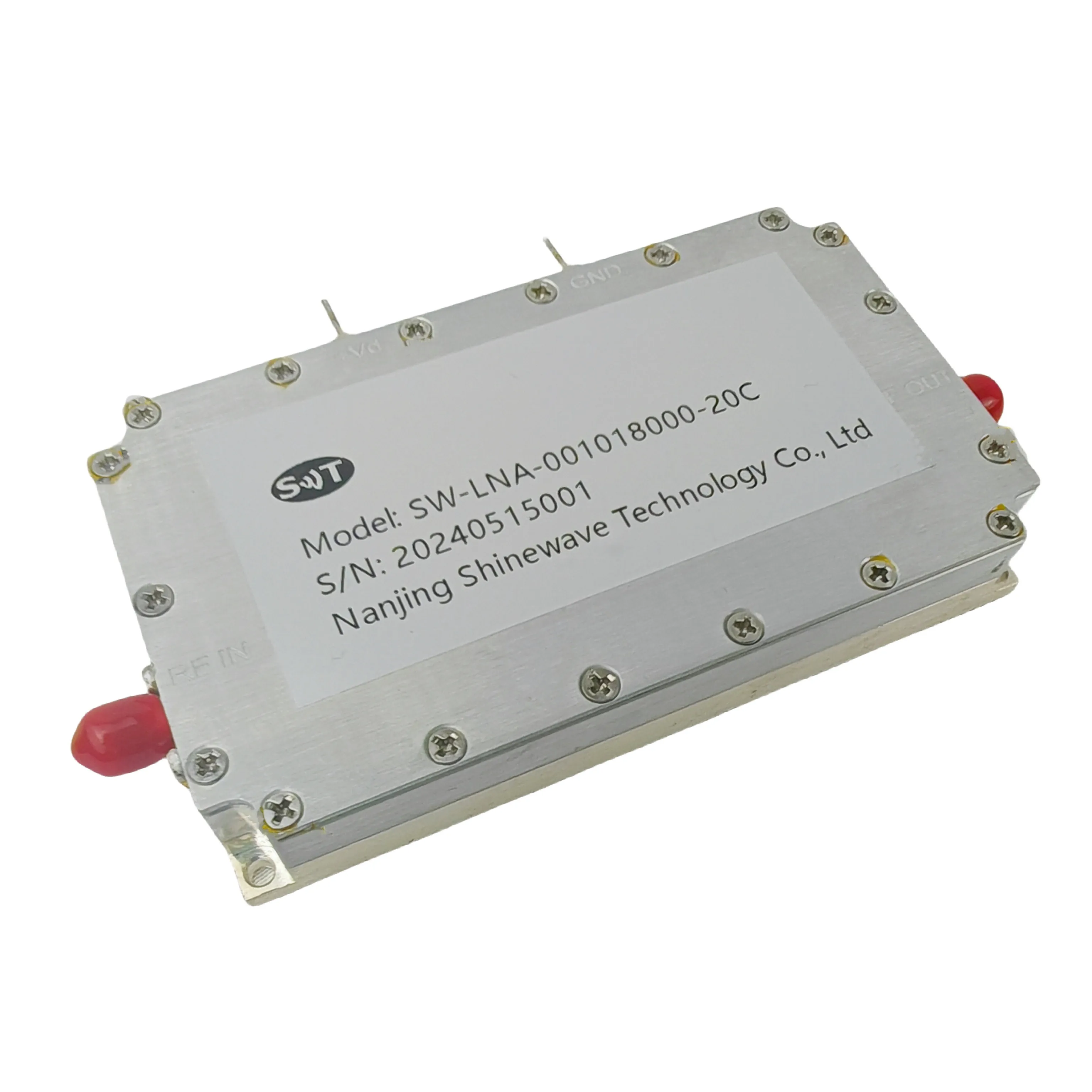 Высокая линейность 0,01 ~ 18 ГГц 0,01 ~ 18 ГГц малошумящий усилитель фигуры в РЧ и микроволновом испытательном оборудовании для усиления сигнала