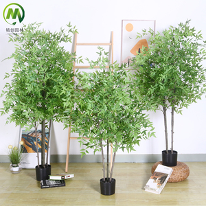 Planta Artificial de <span class=keywords><strong>Bambú</strong></span> Popular, Bonsái de <span class=keywords><strong>Bambú</strong></span> Falso de Estilo <span class=keywords><strong>Chino</strong></span>, Árbol de <span class=keywords><strong>Bambú</strong></span> de Textura Realista, Siempre Verde, para Decoración del Hogar - Product Image 2