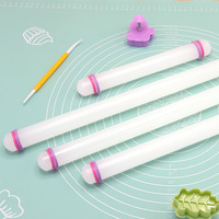 Vente directe d'usine, source d'origine, outils de pâtisserie en simulation de fondant, rouleau à pâtisserie en plastique PP de 9 pouces (23 cm) et 13 pouces (33 cm)