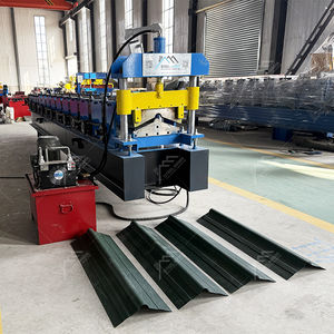 Shandong Popular Full Automatic High Productivity 400 Ridge <b>Cap</b> Roll Forming <b>Machine</b> with Motor Pump Engine for Floor Use - Product Image 2