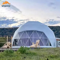 Tente d'été imperméable en PVC de haute qualité, exposition, hôtel, jardin, glamping, globe, igloo, maison boule, camping, yourte