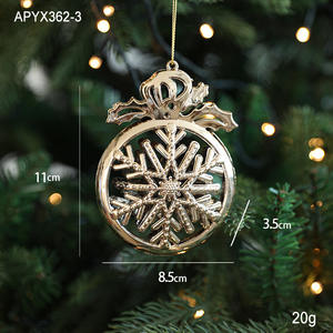 Nuevo Adorno Navideño Dorado de Estilo Europeo, Colgante Electrochapado de China para Árbol de Navidad - Product Image 6
