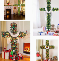 Décorations de Noël d'intérieur, Arbre de Noël, Arbre de Noël et de Pâques en forme de croix