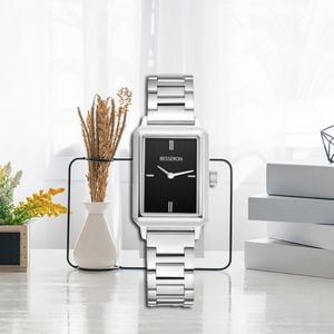 Reloj Clásico de Alta Calidad para Mujer, Correa de Acero Inoxidable, Reloj de Cuarzo de Lujo, Estilo Ejecutivo y de Moda - Product Image 1