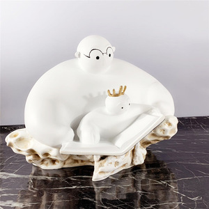 Choix de cadeau du père de bureau populaire stocké salon père et fils lecture Sculpture ameublement - Product Image 4